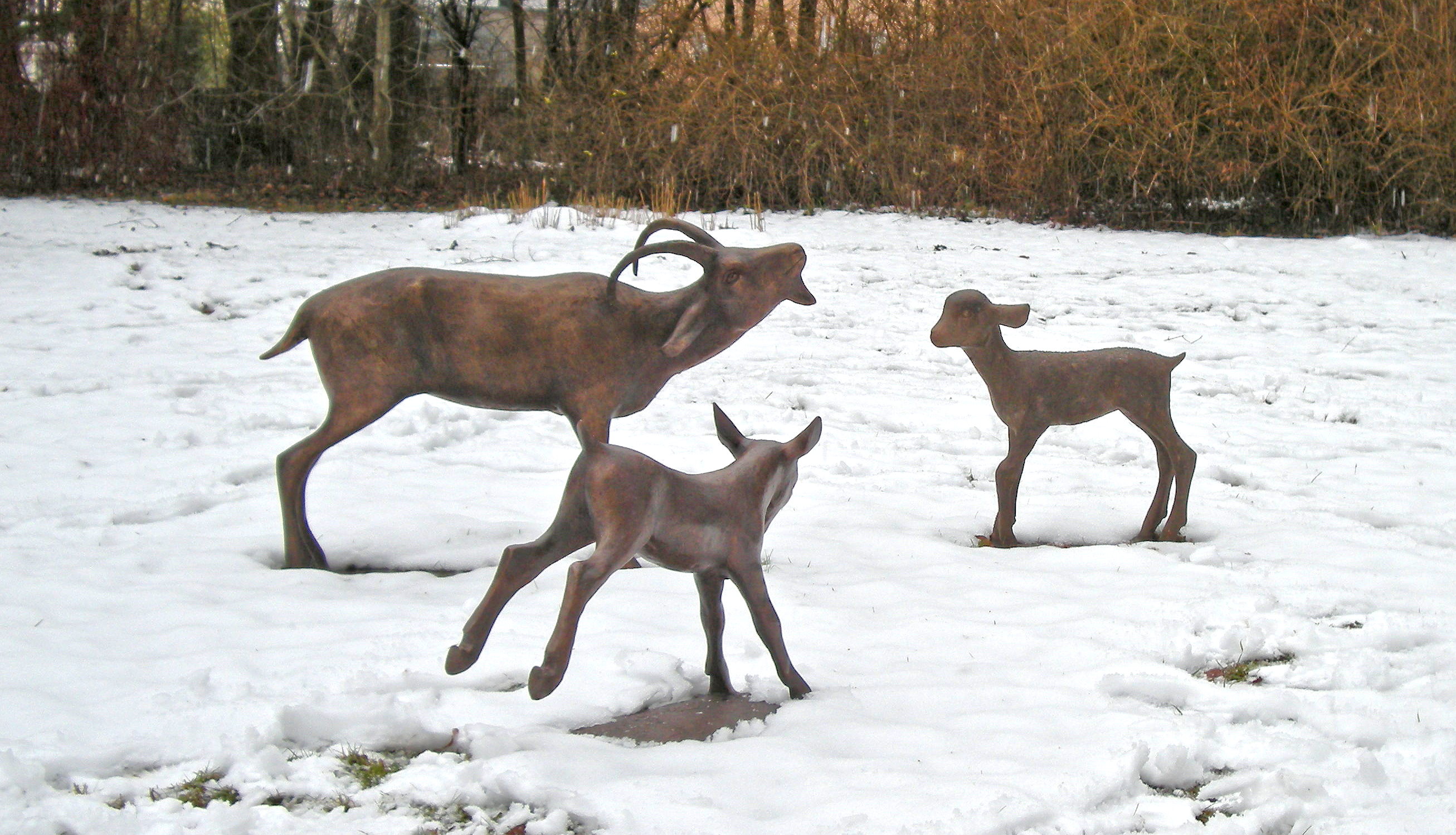 Ziege mit zwei Zicklein